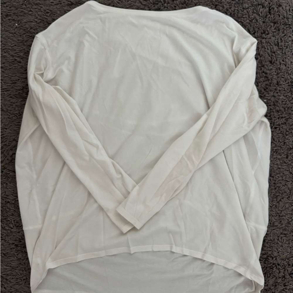 LULU LEMON Women's Long Sleeve Top - White